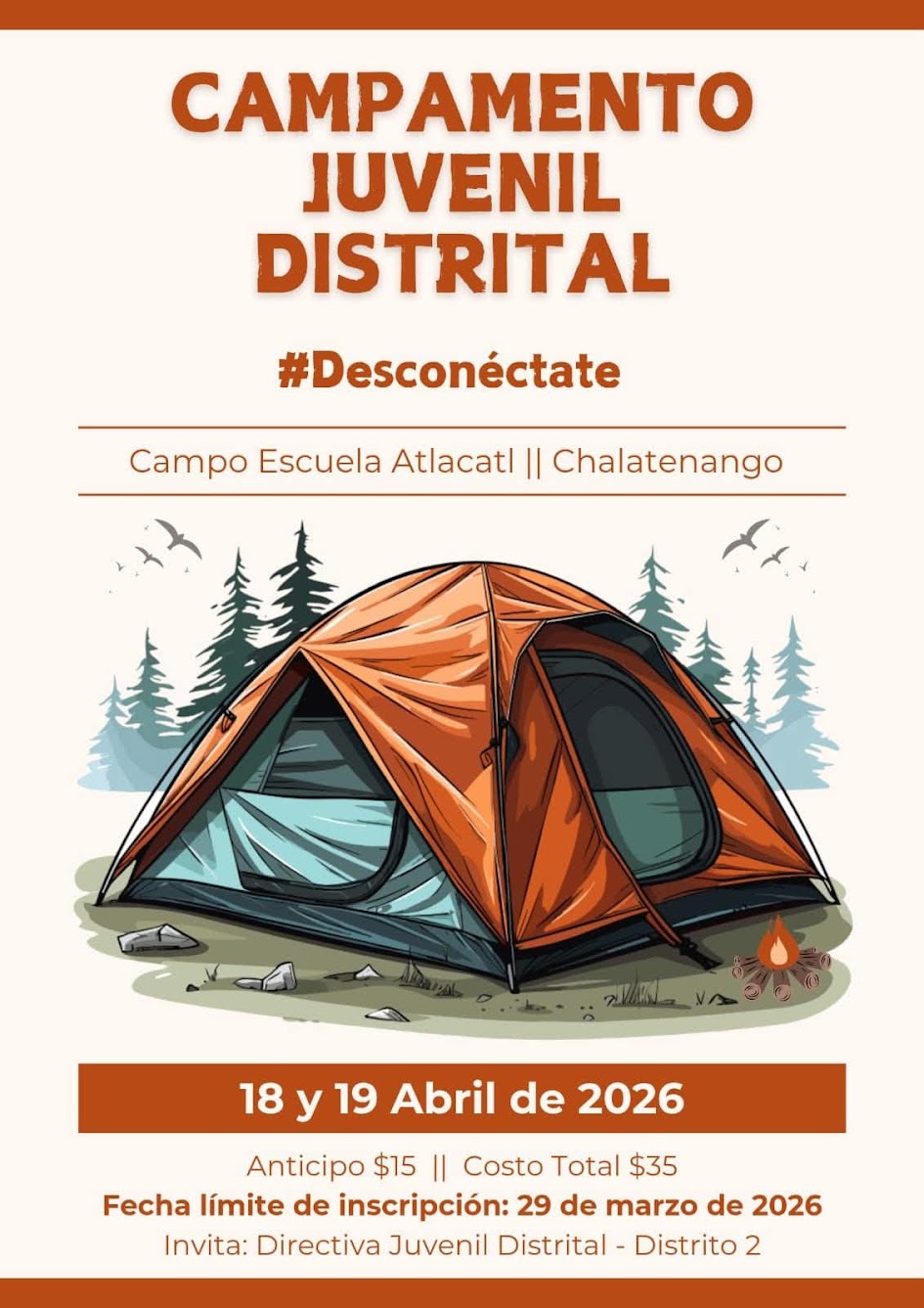 Campamento Juvenil Distrital "#Desconéctate"